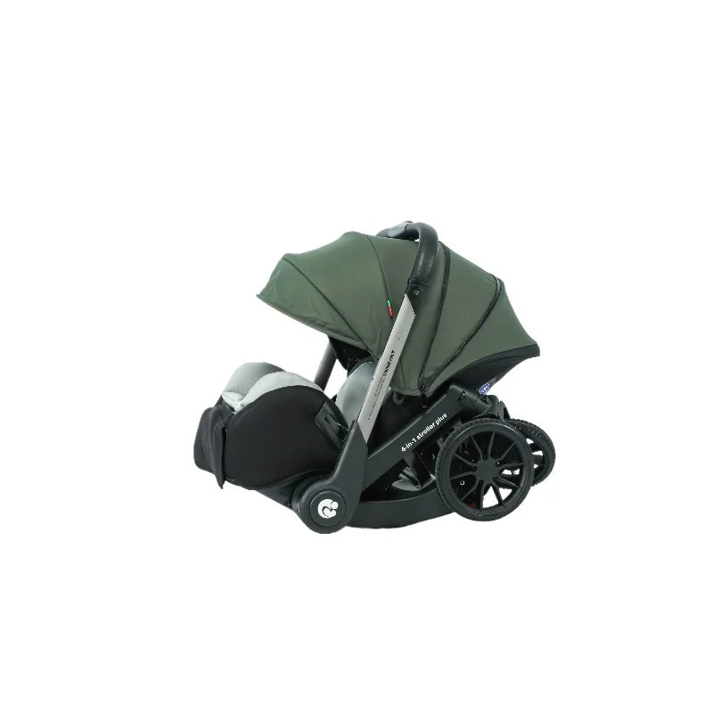 EU STOCK 4in1 baby stroller two-way Multifunctional newborn baby stroller 3in1 Foldable Basket type seat Lightweight Travel Pram