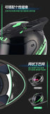 HNJ Men Motorcycle Helmet Women Full Face Helmet Riding Personality Horn Pink Helmet DOT Certification Motorcycle Helmet