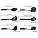 Kitchen 6pcs Cooking Utensil Set for Nonstick Cookware Kitchen Utensil Set with Plastic Handles