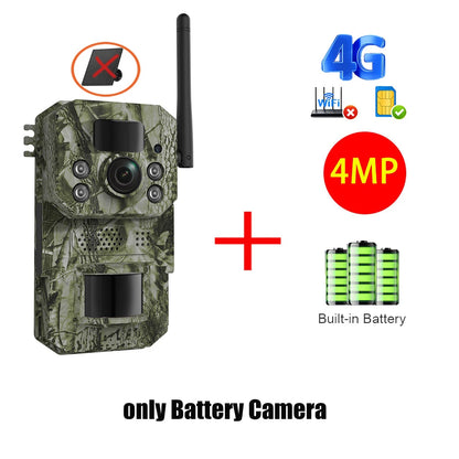 INQMEGA4G 2K 5MP PIR Motion Activated  Trigger Time Night Vision IP66 Hunting Trail Wildlife Battery Solar Camera Forest
