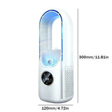Portable USB Air Cooler Leafless Electric Desktop Fan 6 Speed Silent Timer Air Conditioner Cooling Humidifier Conditioning Fan