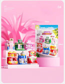 6IN1 Building Blocks City Fire Car Police Truck Engineering Crane Tank Helicopter Bricks Set Toys for Children Kids