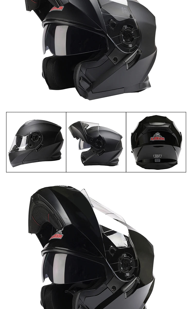 BLD Modular Motorcycle Full Face Helmet ECE Flip-up Double Anti-Fog Visor Purple Bird Sport Design In Stock Adult Men and Women