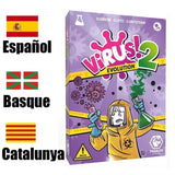 The latest Virus virus infection card interactive toys foreign version of the family gathering game spot. card games