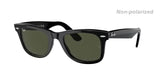 Original RayBan Classic RB2140 2140F WAYFARER Square Sunglasses with Glass Lenses, Glossy Frame, UV Protection, and Premium Eyewear in Box