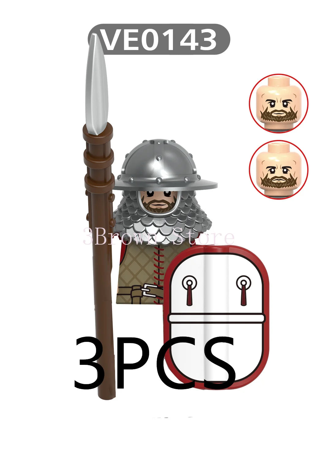 MOC Medieval Building Blocks Castle Knight Western Cowboy Historical Army Cavalry Horse Soldier Gun Kid Toy Gift Brick DIY S040