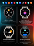 Novo Smartwatch T-Rex3 Pro 2026 – Bateria de 1100mAh, GPS com rastreamento de rota, Resistência à água 5ATM, Monitoramento de esportes e corrida, Bússola, Estilo militar