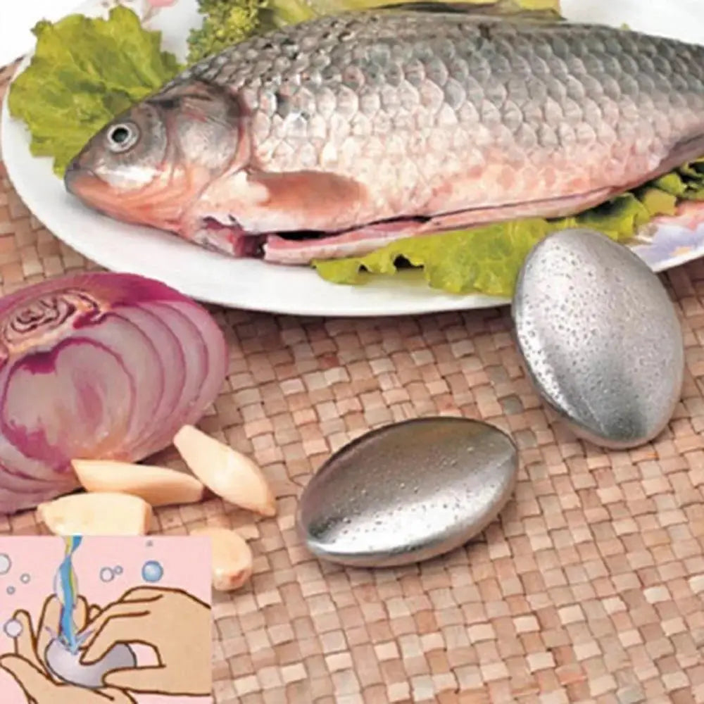 Sabonete de aço inoxidável, barra de cozinha, eliminador de odor, pedra, limpadores corporais, banho, chuveiro, suprimentos