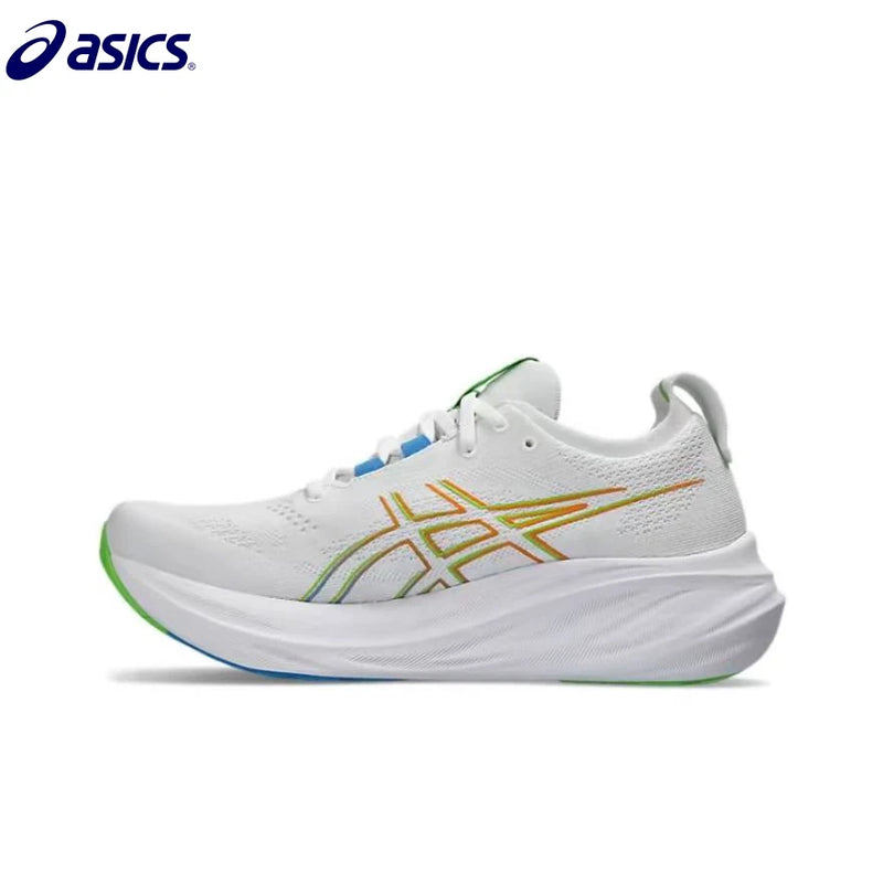 Zapatillas de running Asics Nimbus 26 originales para hombre, amortiguación, estabilidad, deportivas Asics unisex, color blanco
