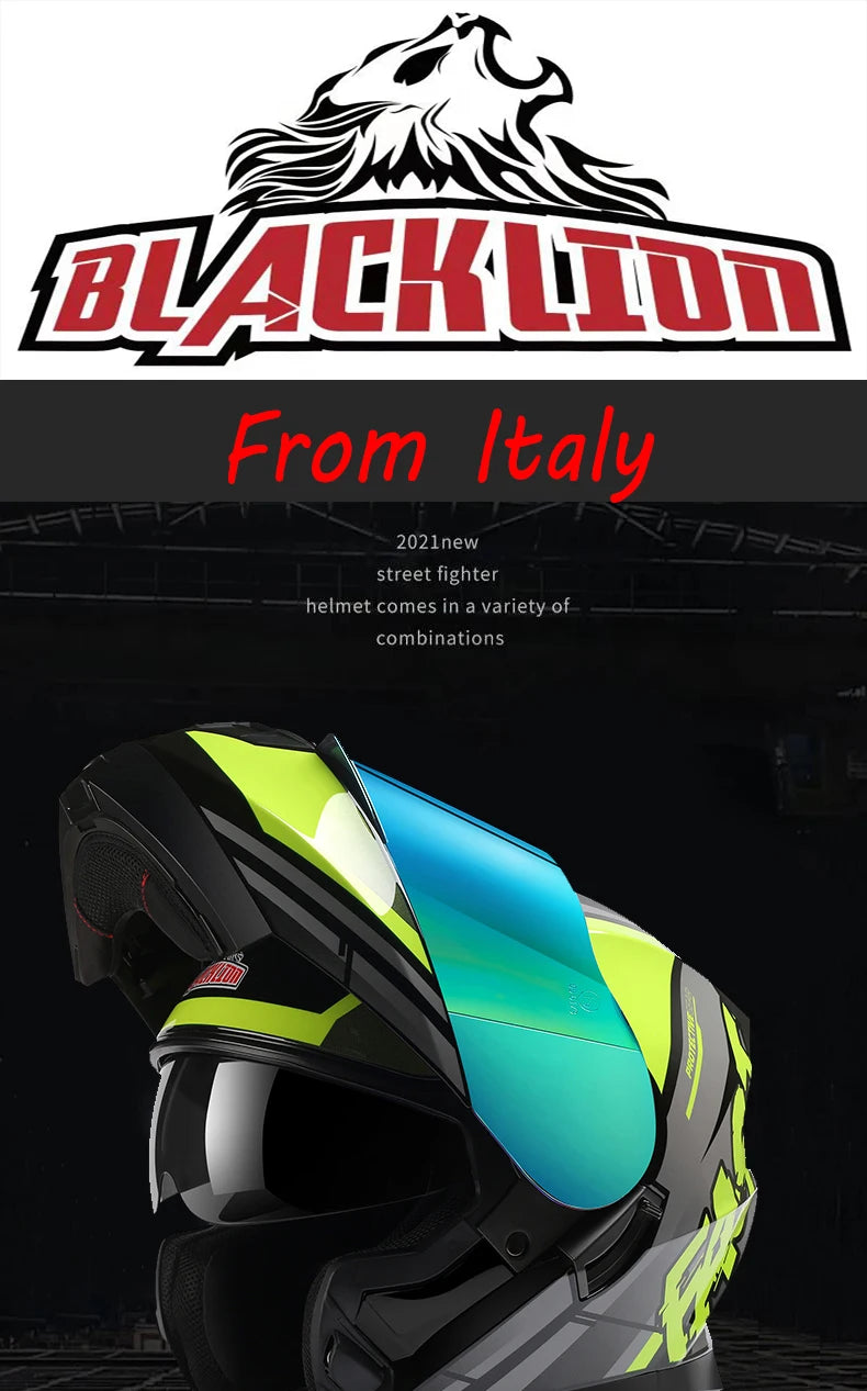 BLD Modular Motorcycle Full Face Helmet ECE Flip-up Double Anti-Fog Visor Purple Bird Sport Design In Stock Adult Men and Women