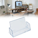 Clear Business Card Holder Organizer Office Desk Display Stand Memo Counter Accessories Tabletop Business Card Holder Storage