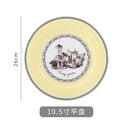 Nordic retro European tableware porcelain plates cups saucers pots high-end luxury sets creative home gifts