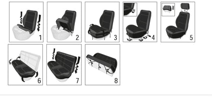 AUTO PLUS Checkered Polyester Patchwork Mesh Fabric Universal Unisex Car Seat Covers Set Accessories Interior  With Sponge