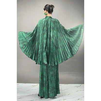 Two Pieces Chinese Style Wide Leg Pants Set Female Full Sleeve Blouse+Matching Trousers Suit Elegant Casual Matching Kit