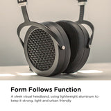 HIFIMAN SUNDARA Over-Ear Full-Size Planar Magnetic Headphones (Black) with High Fidelity Design Metal Casing