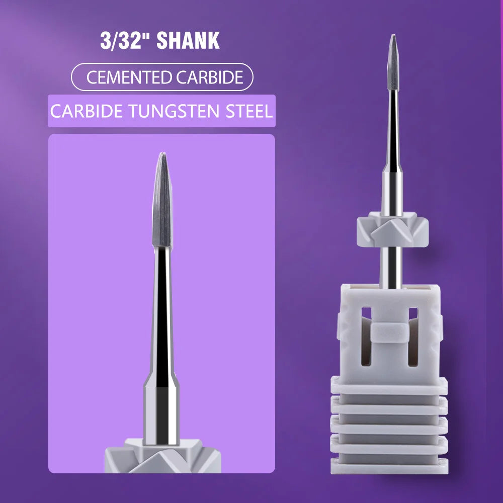 1pc Nail Drill Bit Rotate Burr Milling Nail Cutter Bits Electric Drill Machine For Manicure Pedicure Tools