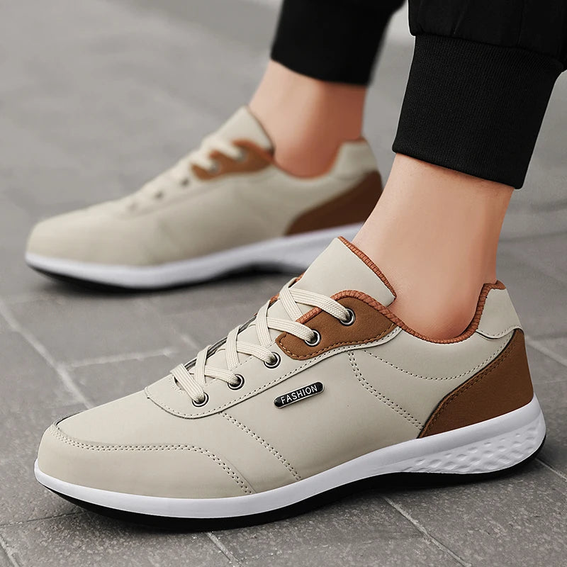 New Balance Men's Leather Shoes Sneaker Trend Sport Shoes Breathable Men's Sneakers Non-slip Footwear Holiday Shoes for Men