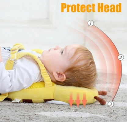 Baby Protect Pillow Learn Walk Head Protector Cushion Anti Fall Backward Cap Carry Cartoon Kids Safe Bibi