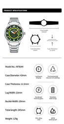 NAVIFORCE Brand Fashion Men Watch Waterproof Luxury Luminous Male Calendar Quartz Wristwatch Relogio Masculino 2024 New Arrival