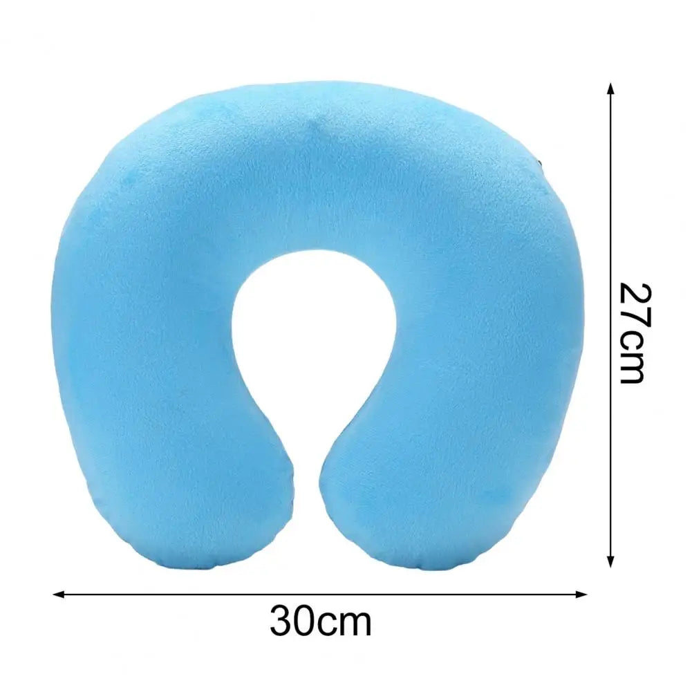 Almohada de cuello en forma de U, inflable, para aliviar la fatiga, para viajes, reposacabezas de vuelo, cojín para dormir en forma de U para avión.