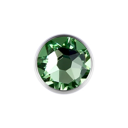 Piercing microdermal Medusa de titanio con cristal dérmico, superficie superior, 1,6 mm, 14 g, 3, 4, 5 y 7 mm, color de joya a elegir, 1 unidad