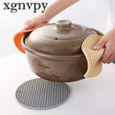 xgnvpy Silicone Mat Coaster Food Grade Non-slip Placemat Table Protection Kitchen Accessory Gadget Round Cup Mat