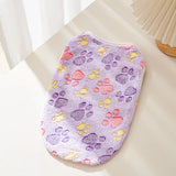 Flannel Dog Clothes Pet Clothes for Small Medium Dogs Soft Puppy Vest Cute Paw Print Chihuahua Coat Yorkshire Vest Pet Costume