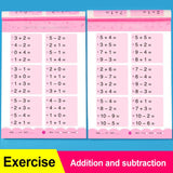 64 Pages/Book Children's Addition and Subtraction Learning Mathematics Workbook Handwritten Arithmetic Exercise Books Notebooks