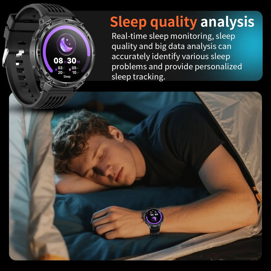 Novo Smartwatch T-Rex3 Pro 2026 – Bateria de 1100mAh, GPS com rastreamento de rota, Resistência à água 5ATM, Monitoramento de esportes e corrida, Bússola, Estilo militar