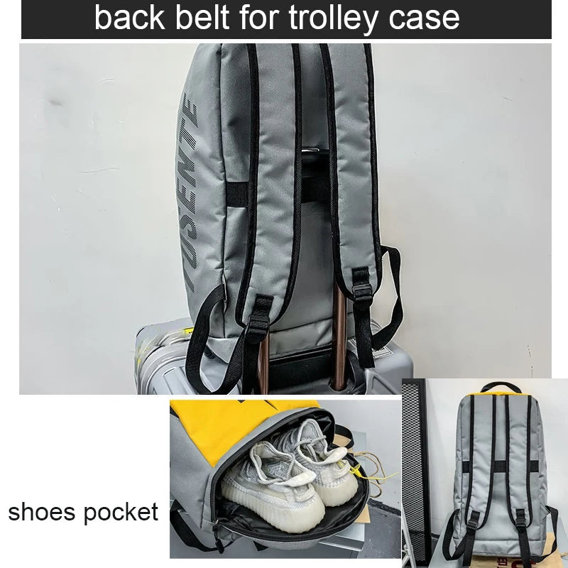 Large Capacity Sport Gym Bag Women Fitness Backpack Waterproof Multifunctional Shoes Storage Travel Pack Sports Shoulder Bags