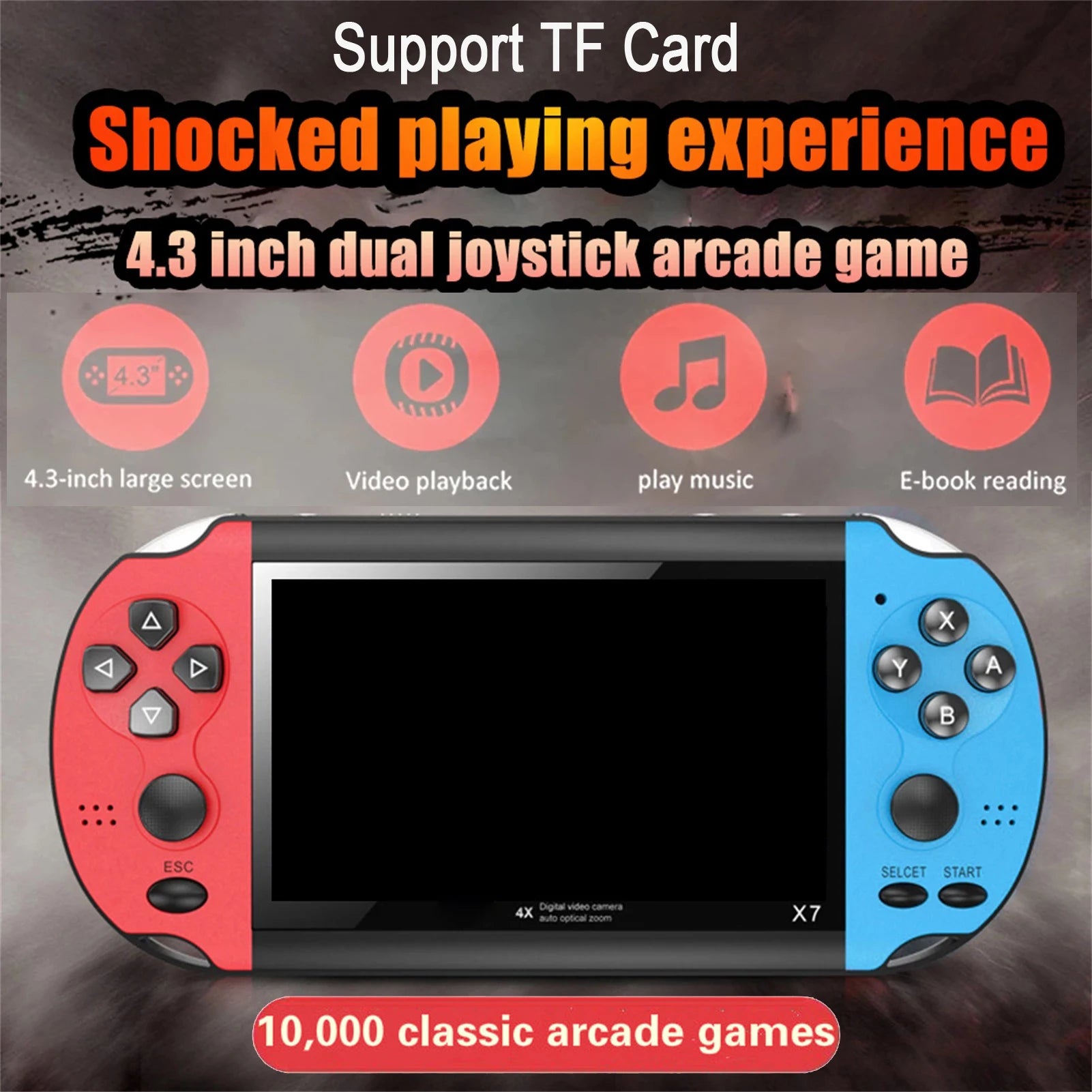 Retro Video Game Console Portable Handheld Gaming Video Game Machine Mini Arcade Player Emulator Smart Gamepad Portable Retrogame
