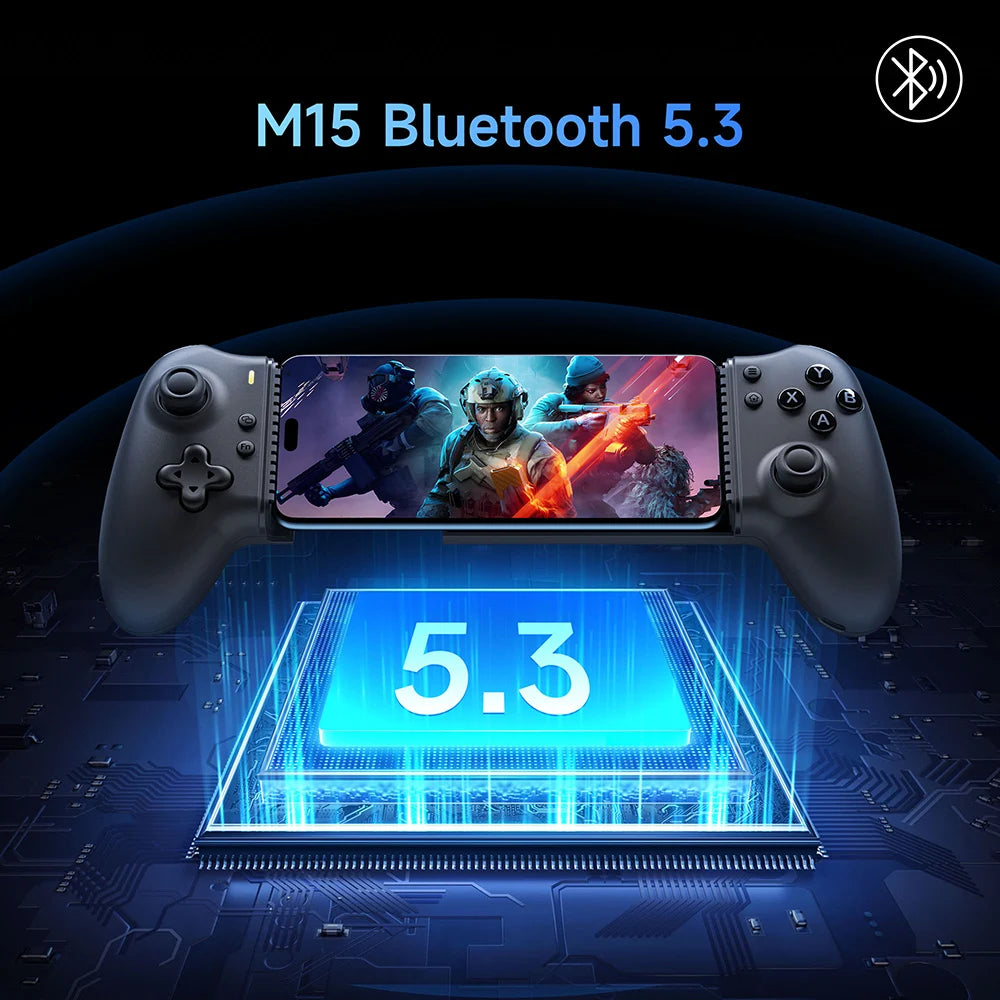 EasySMX M15 Bluetooth Mobile Phone Controller for Android/iPhone/Cloud Gaming/Xbox Game Pass/PS Remote Play/Switch 1/2