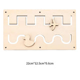 Kindergarten Montessori Wooden Busy Board Castle Gear Crocodile Zippers Geometric Jigsaw Puzzles Montessori Toy Educational Toys