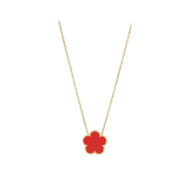 Stainless Steel Clover Bracelet for Women 14k Gold Silver Five Leaf Flower Delicate Lucky Link Bracelets Jewelry for Girls 