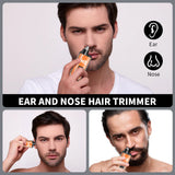 HIENA Electric Nose Hair Trimmer Rechargeable Mini Pocket Nose Ears Hair Shaving Eyebrow Trimmers Clipper Wet and Dry Haircut