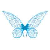 Fantasy Colorful Butterfly Fairy Wings Organza Sparkle Cosplay Wings Handmade Elf Wings Costume for Adult Kid