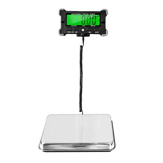 Báscula digital PS21 de 200 kg y 120 kg para envíos postales electrónicos. Báscula de piso de acero inoxidable con pantalla LCD retroiluminada. Báscula de envío portátil.