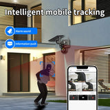 V380 Pro 10X 4K Dual Lens Outdoor Security Network Camera Wireless Wi-Fi Solar CCTV, 4G SIM Solar Cameras
