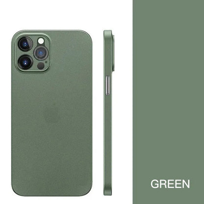 Nueva funda ultrafina mate de PP de 0,2 mm para iPhone 11, 12, 13, 14, 15 Pro, X, XR, Xs Max, 13 mini, 7, 8 Plus, SE 2020, carcasa rígida de PC transparente.