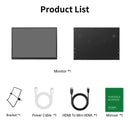 HGFRTEE 100%sRGB 10.5 inch Portable Monitor 1280P 420Cd/m ² Second screen For Laptop Mac Xbox PS4/5 Switch PC Extension Display