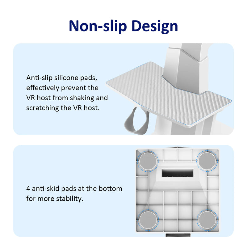 Soporte de pantalla y controlador de VR para Meta Quest 3/Meta Quest Pro/Oculus Quest 2/Oculus Quest Soporte de pantalla recargable