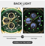 New NAVIFORCE Watches for Men Leather Men's Military Sport Waterproof Watch Quartz Wristwatch Chronograph Male Clock