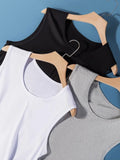 Men's Bodybuilding Vest Motion Outerwear Sweatshirt Breathable Elastic