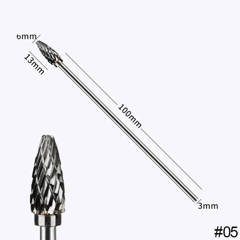 Extra Long 100mm Rotary Rasp File Carving Grinder Abrasive Tools Carbide Burr Alloy Bits Milling Cutter Drill For Metal Wook