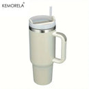 KEMORELA 30&40 oz Tumbler With Handle Lid Straw 887/1182ML Stainless Steel Water Bottle Vacuum Thermos Cup Travel Car Coffee Mug