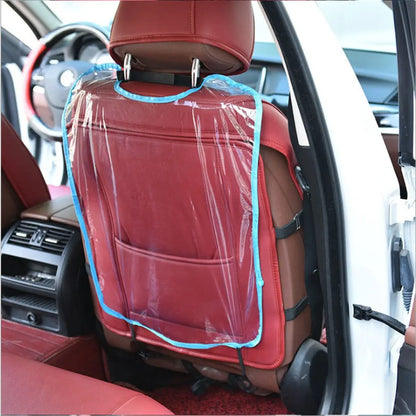 Car Care Seat Protection Backrest Cover Kids Protective Cover Transparent Cleaning Anti-Kick Pad Auto Parts Accessories