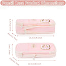 Letters Cute Pencil Case for Girls Large Pencil Pouch for School Supplies, Portable Pen Bag Aesthetic Organizer Pen Box