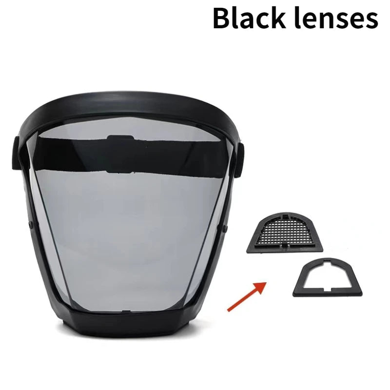 Protector facial transparente para cocina, protección para la cara, antivaho, a prueba de salpicaduras de aceite, para el hogar