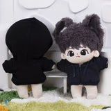 For Labubu Casual Sweatsuit Set Comfy Clothes for Labubu 15/17cm Dolls Featuring Ribbed Hem Details Fashion Doll Accessories