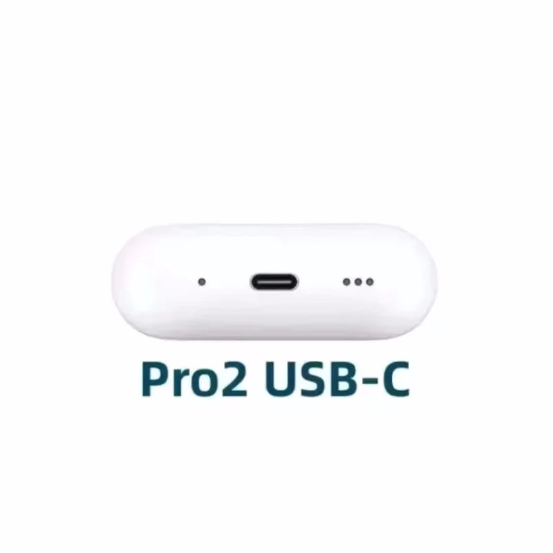 2025 NEW IOS18 ANC Pro 2 Wireless Bluetooth Earbuds Active Noise Cancellation Gaming Handfree Headset Earphone USB-C Type Cable